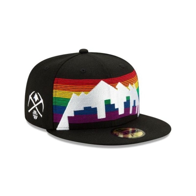 Sapca New Era Denver Nuggets NBA 2019 NBA Authentics City Series 59FIFTY Fitted - Negrii